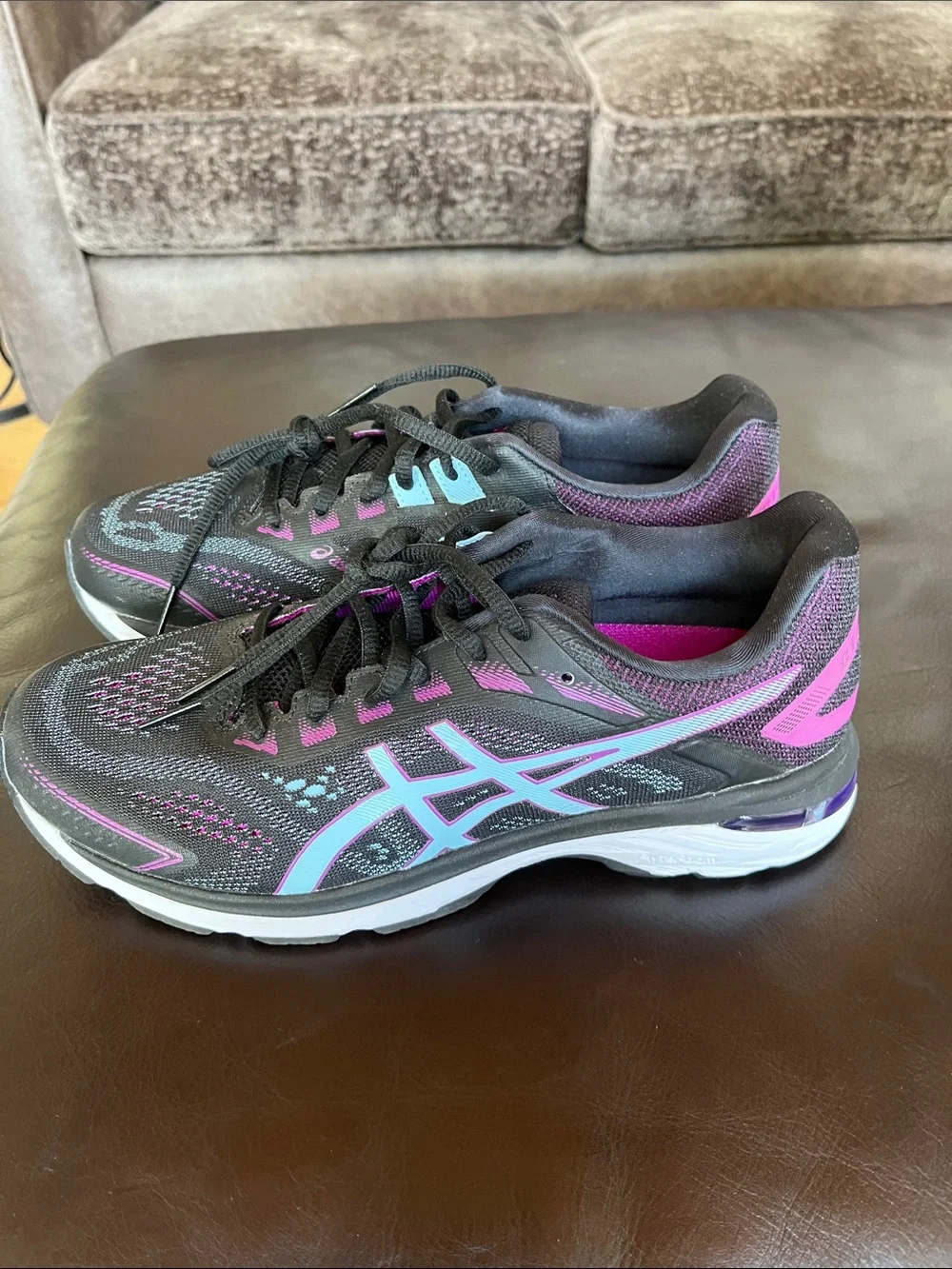 NWOT Asics Black and Purple Women's Athletic Running Shoes